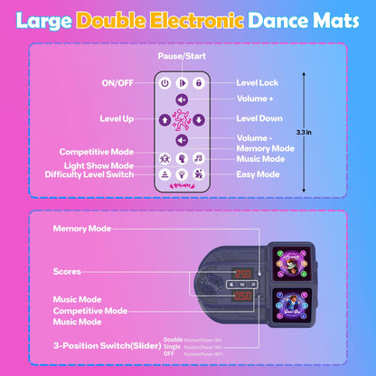 TooLion kids dance mat in a living room setting