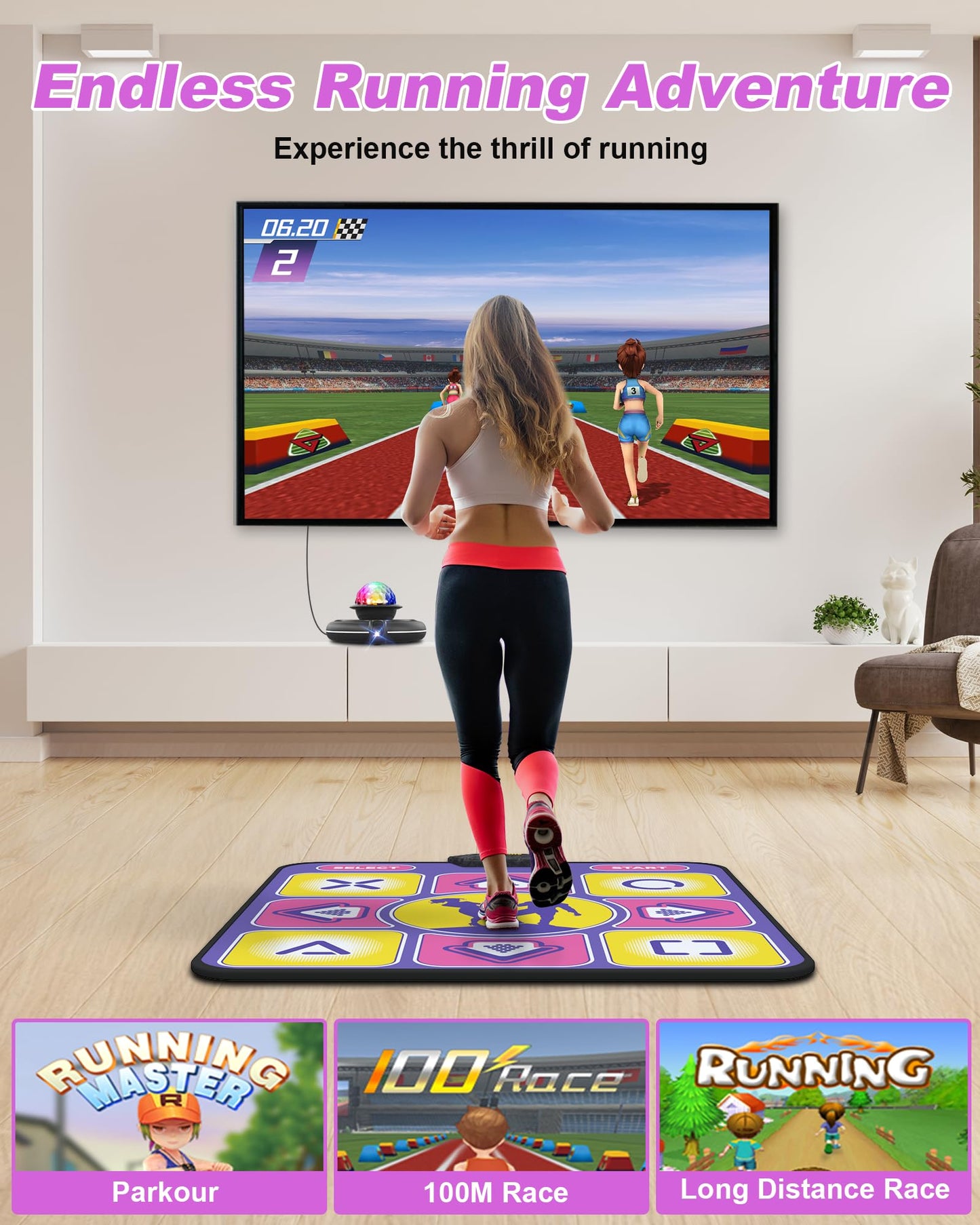 Children playing on Acelufly electronic dance mat