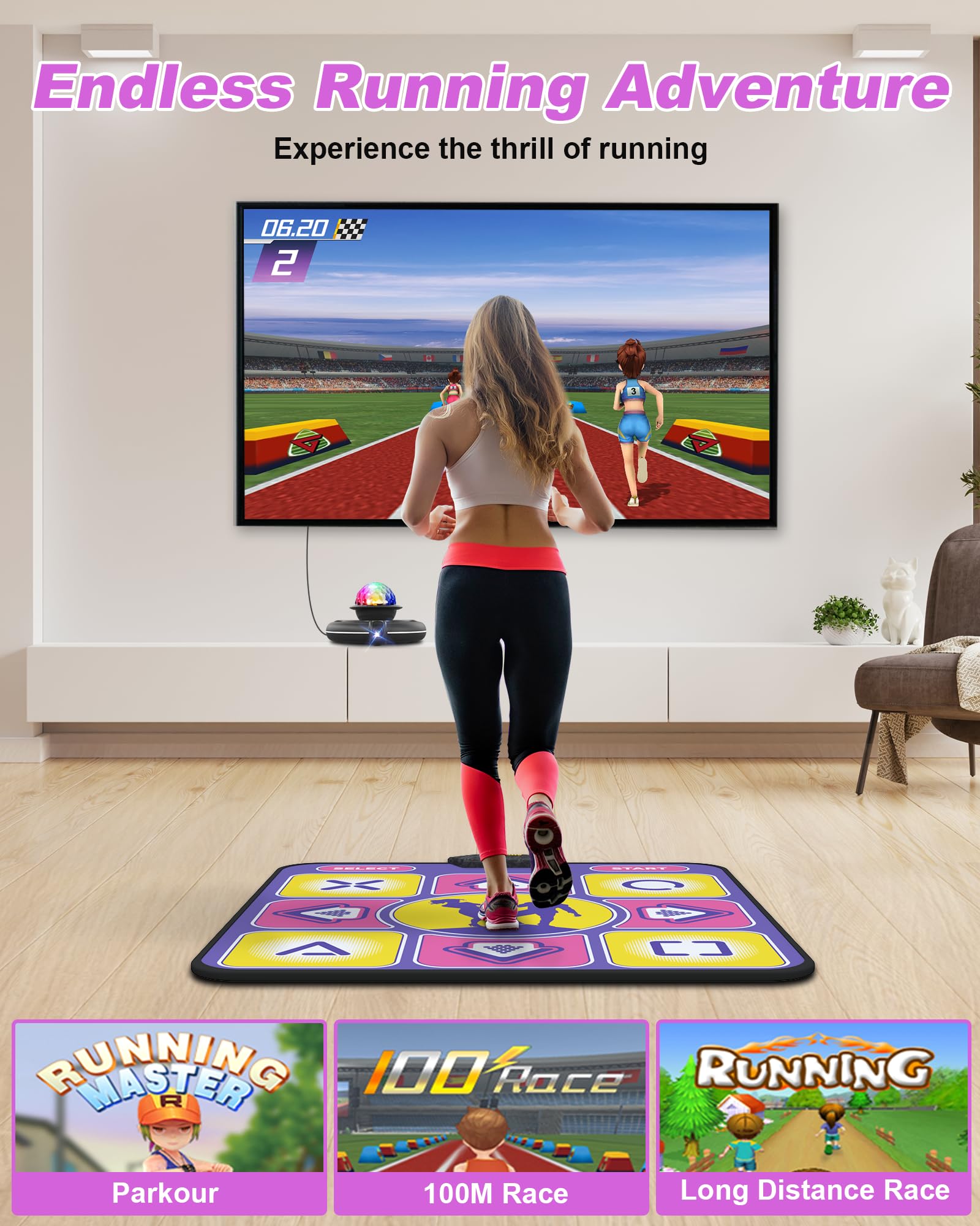 Children playing on Acelufly electronic dance mat
