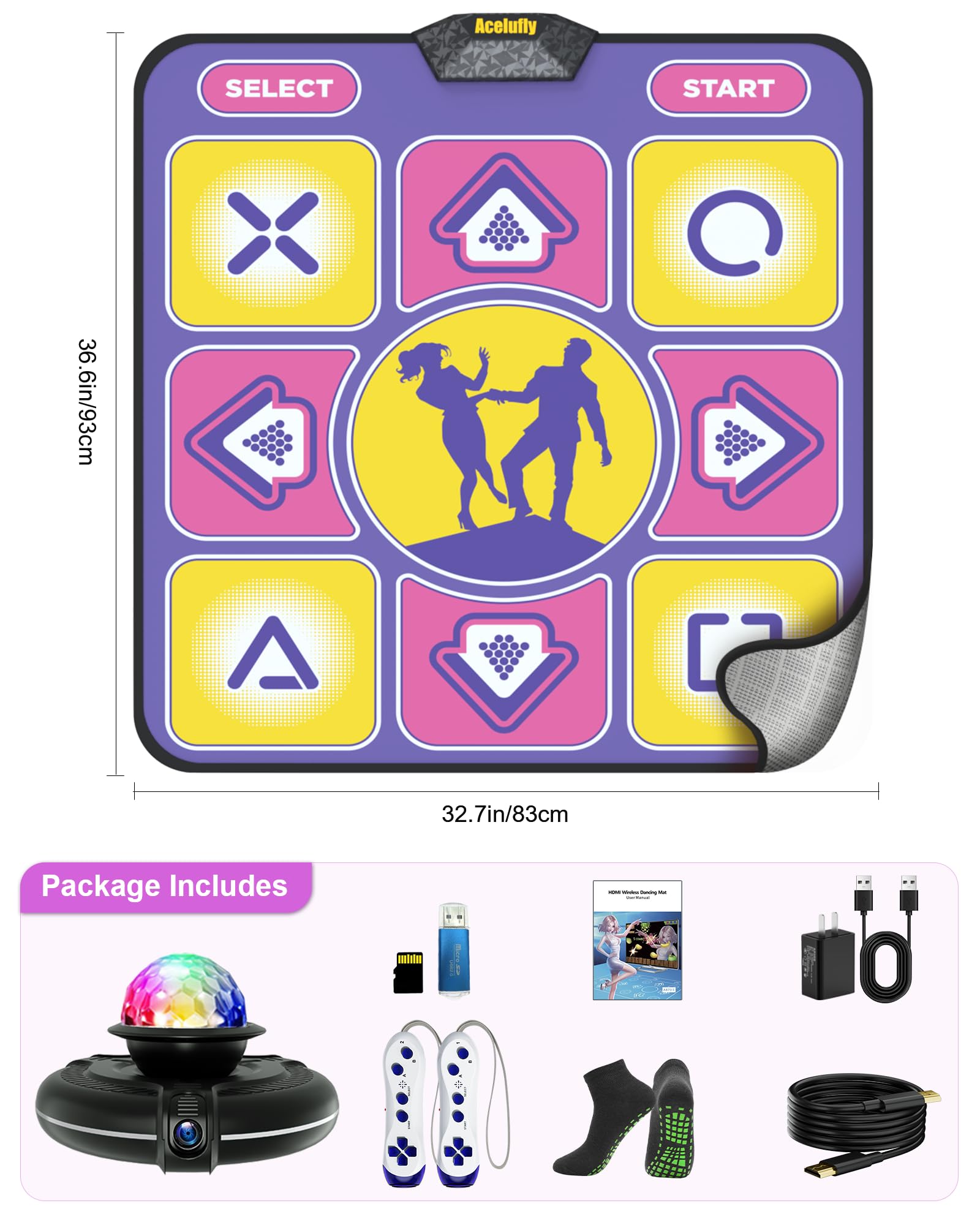 Wireless dance mat connectivity and HDMI setup