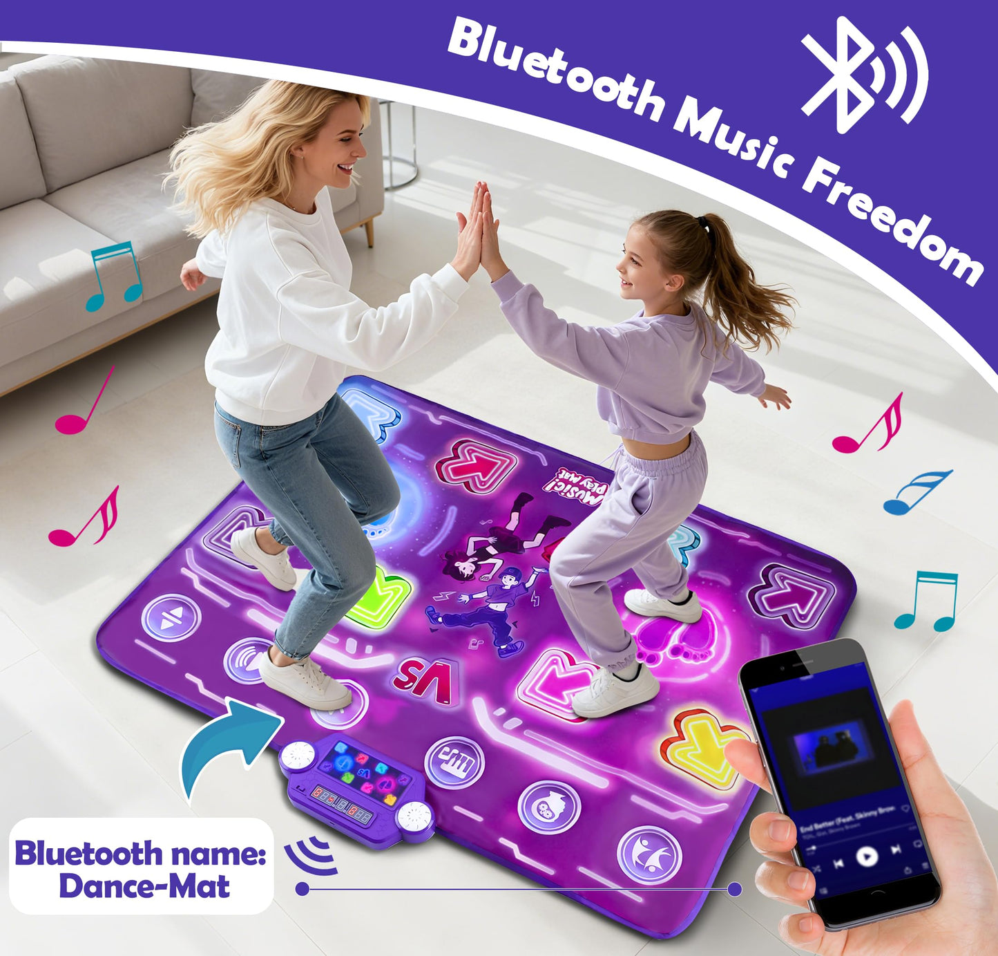 Children playing on Amy & Benton electronic dance mat