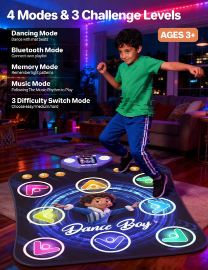 Children playing on TooLion light-up electronic dance pad