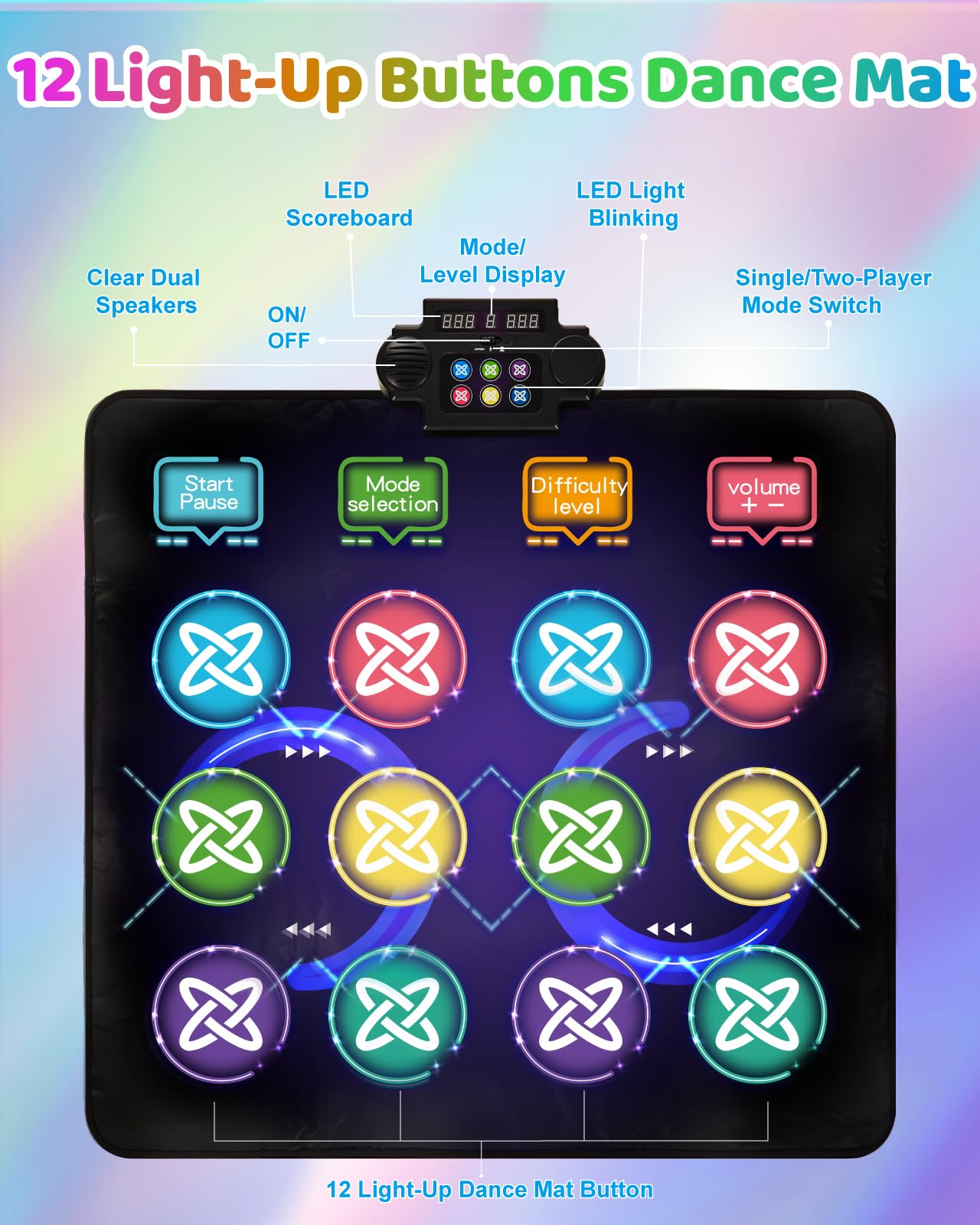 Gleamkid LED dance mat in a playroom setting