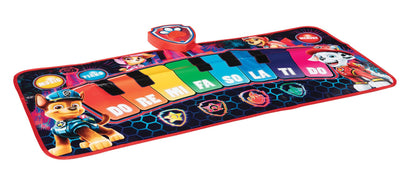 Top view of Paw Patrol floor piano toy for children