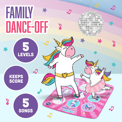 Klevly Unicorn Dance Mat packaging box for gifting