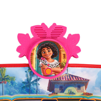 Close up of Disney Encanto music mat piano keys and icons