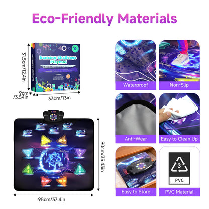 LivelyCove foldable dance mat showing portability and storage