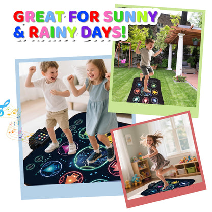 Zitranse electronic music mat with LED light display