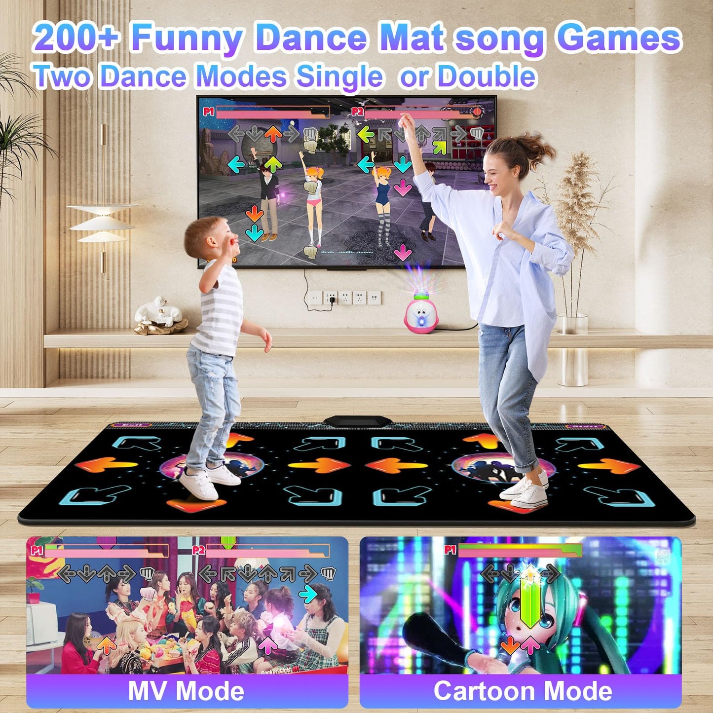 Yrprsodf electronic dance pad with HD camera console