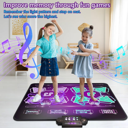 Kids dancing on Joyvalley light up dance mat
