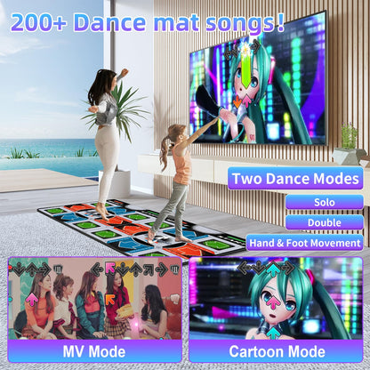 Damcoola electronic dance mat dual player layout