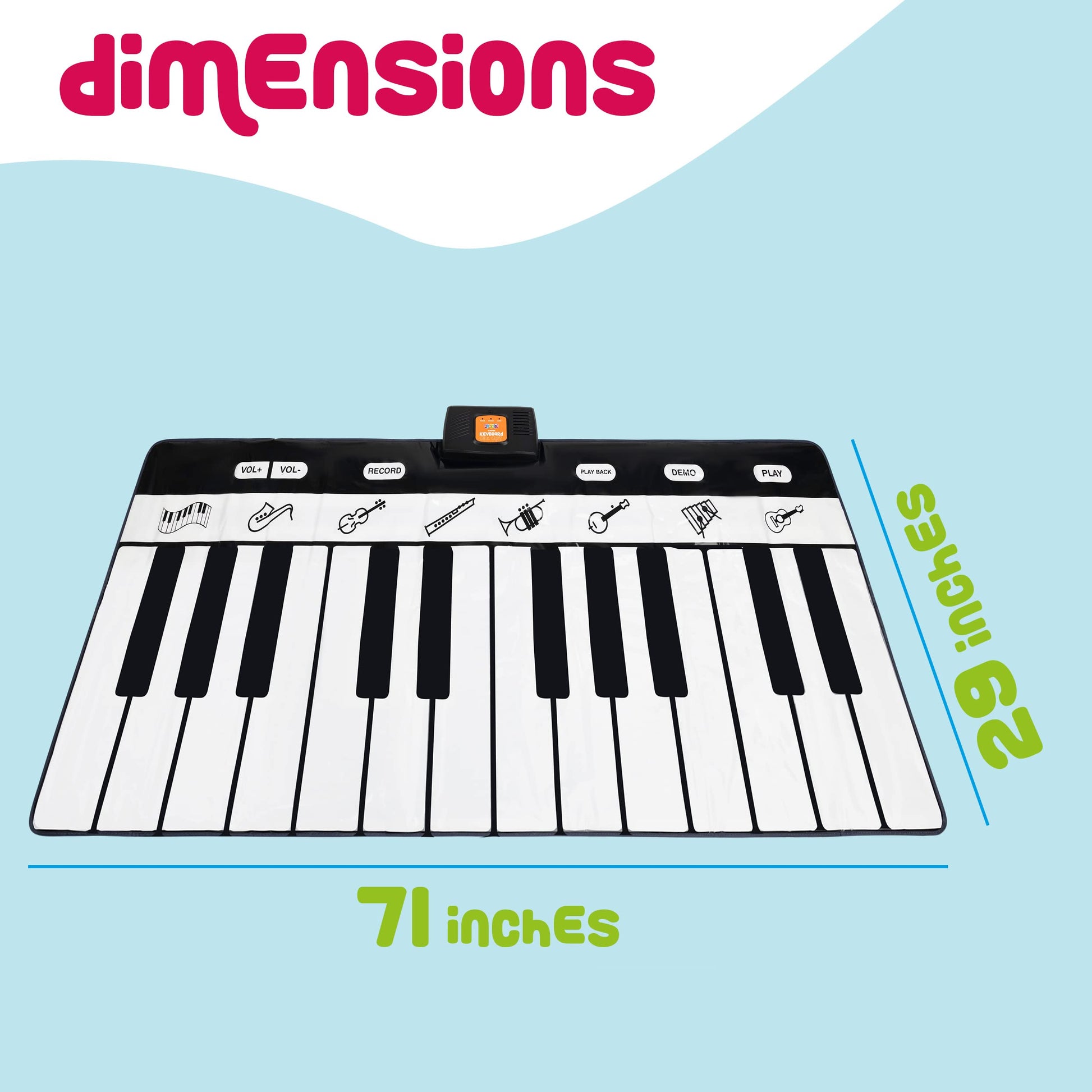 Play22 musical mat folded for storage
