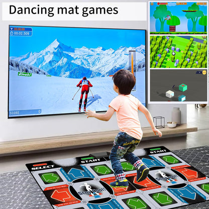 Kids using Damcoola interactive music dance mat