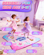 Close up of Leapio dance mat anti-slip surface texture
