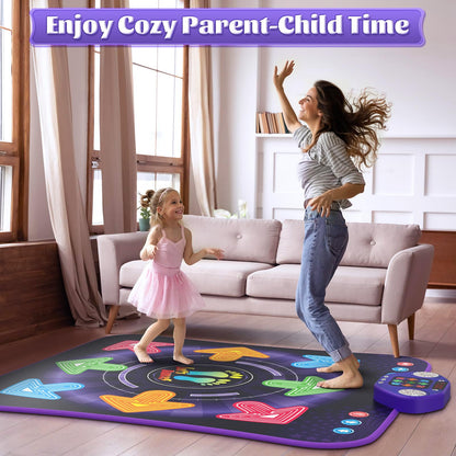 Happy children jumping on Waykee electronic dance floor