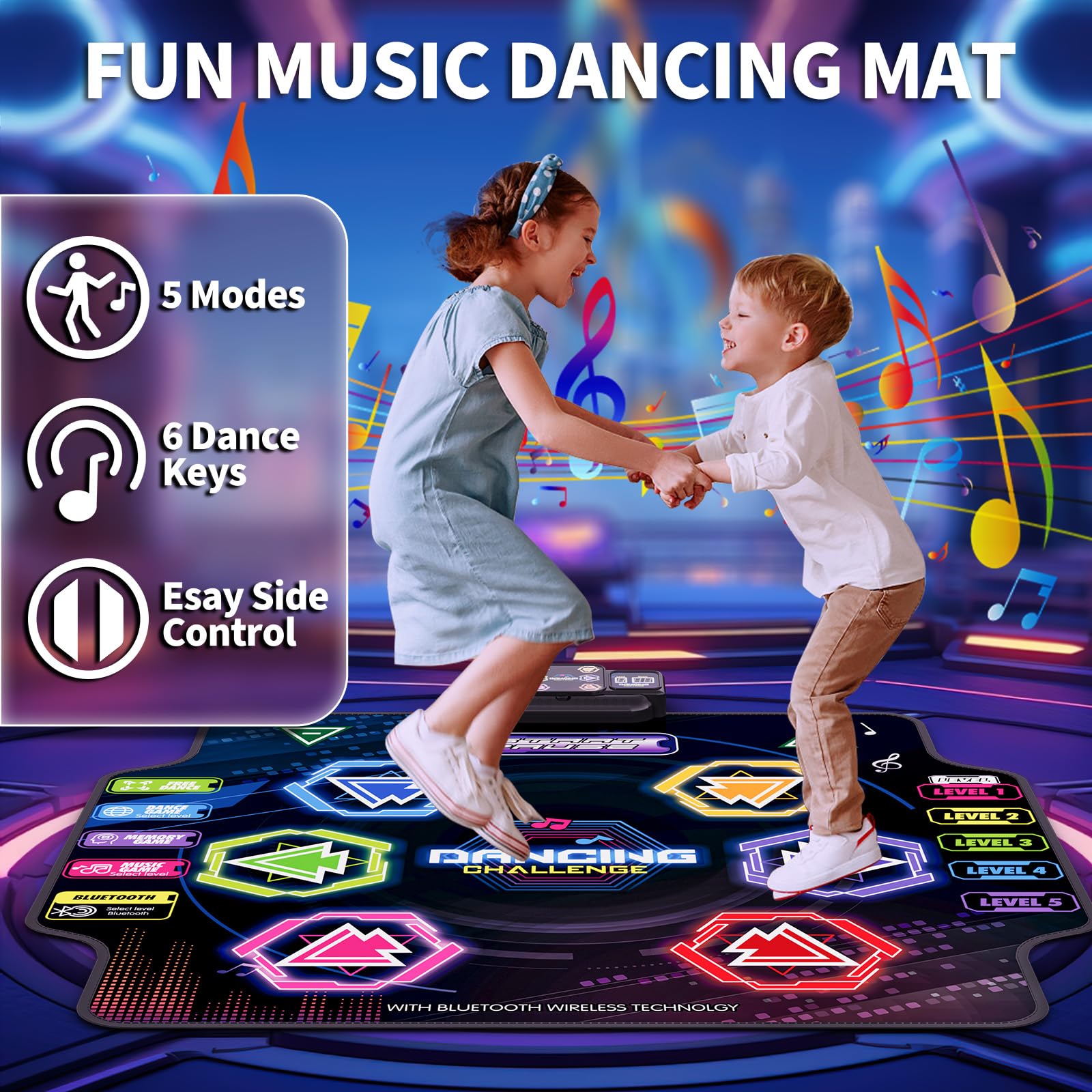 Foldable design of the Yoziss portable dance mat