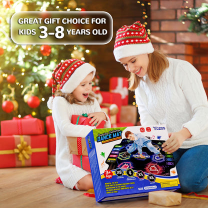 Kids using Yoziss dance mat for memory game
