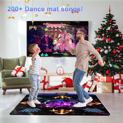 Children playing on the Yrprsodf electronic dance step pad