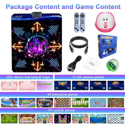 Full set contents of the Yrprsodf dance mat packaging