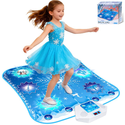 Children dancing on Frozen themed light up music mat