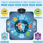 Children playing on BulaBe electronic dance mat with LED lights