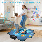 BulaBe dance mat showing 6 light-up panels and footprint design
