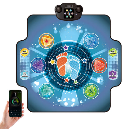 Kids enjoying Free Dance mode on BulaBe electronic floor toy