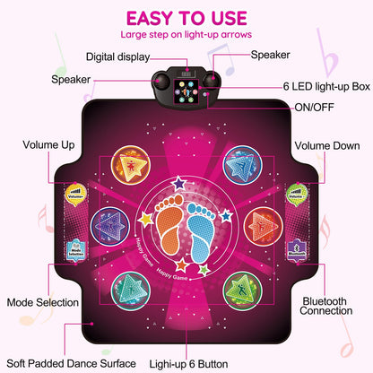 Zitranse wireless bluetooth music playmat folded view