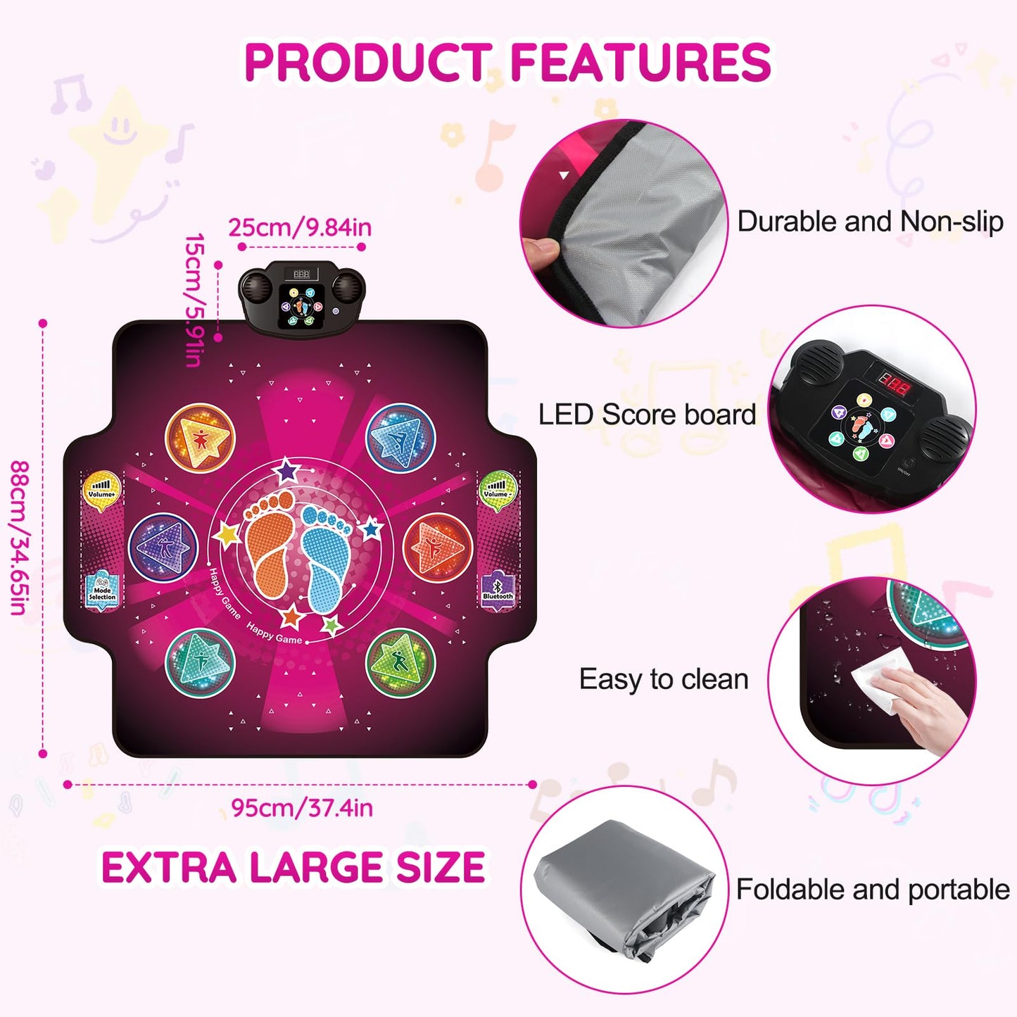 Children dancing on interactive Zitranse fitness playmat