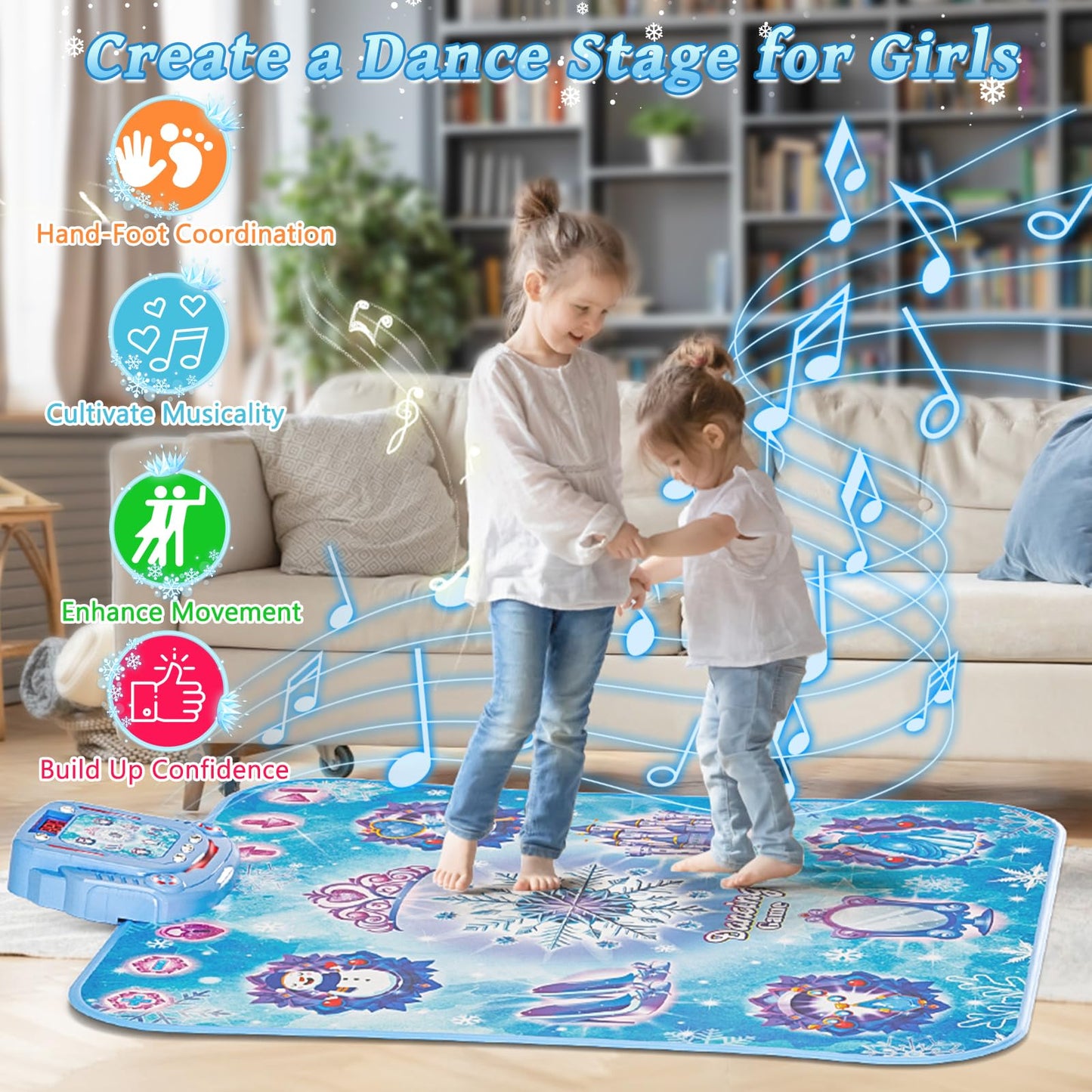 Handwell dance mat showing LED light up buttons