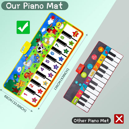Safe non-woven fabric texture of musical piano mat