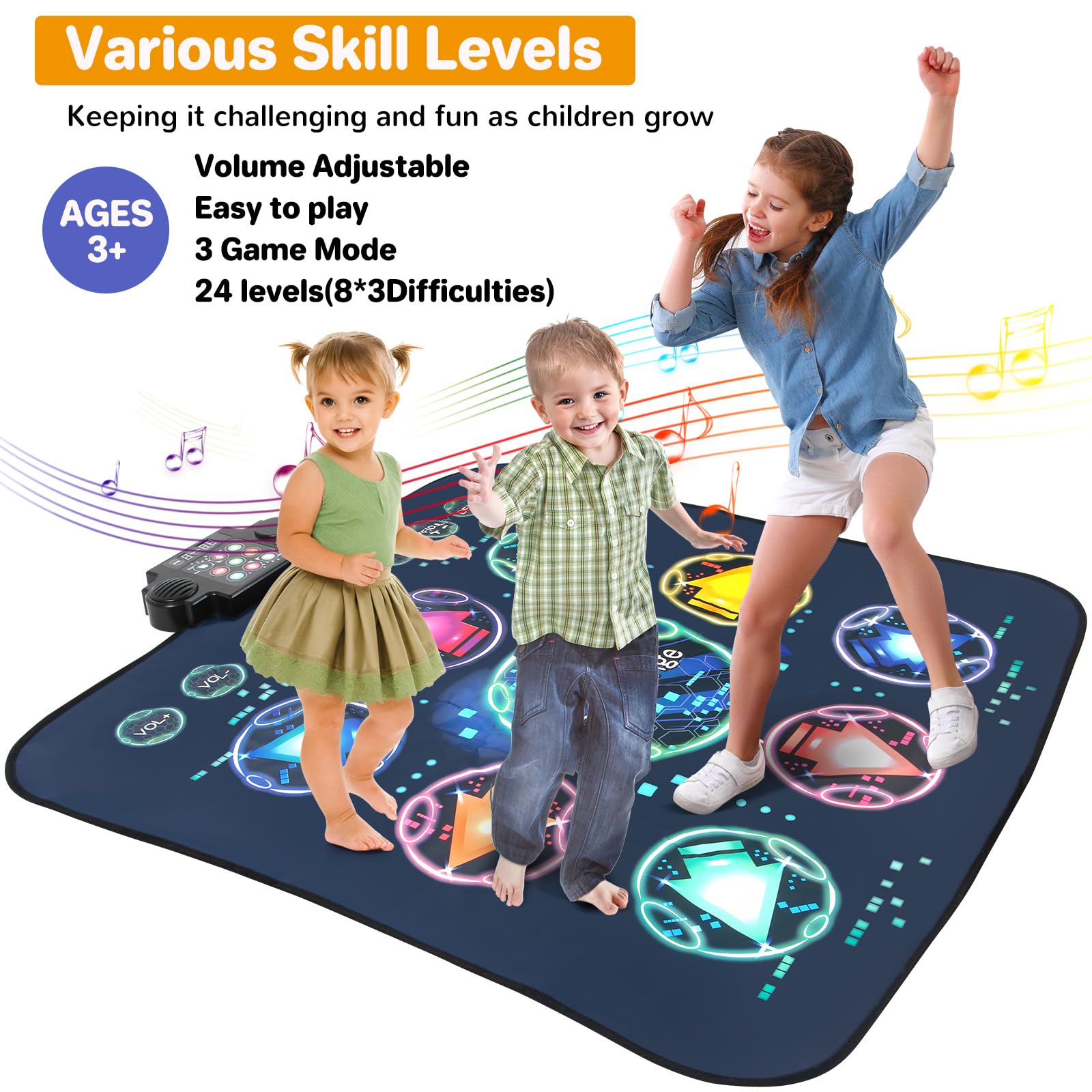 Foldable design of Zitranse electronic rhythm step playmat