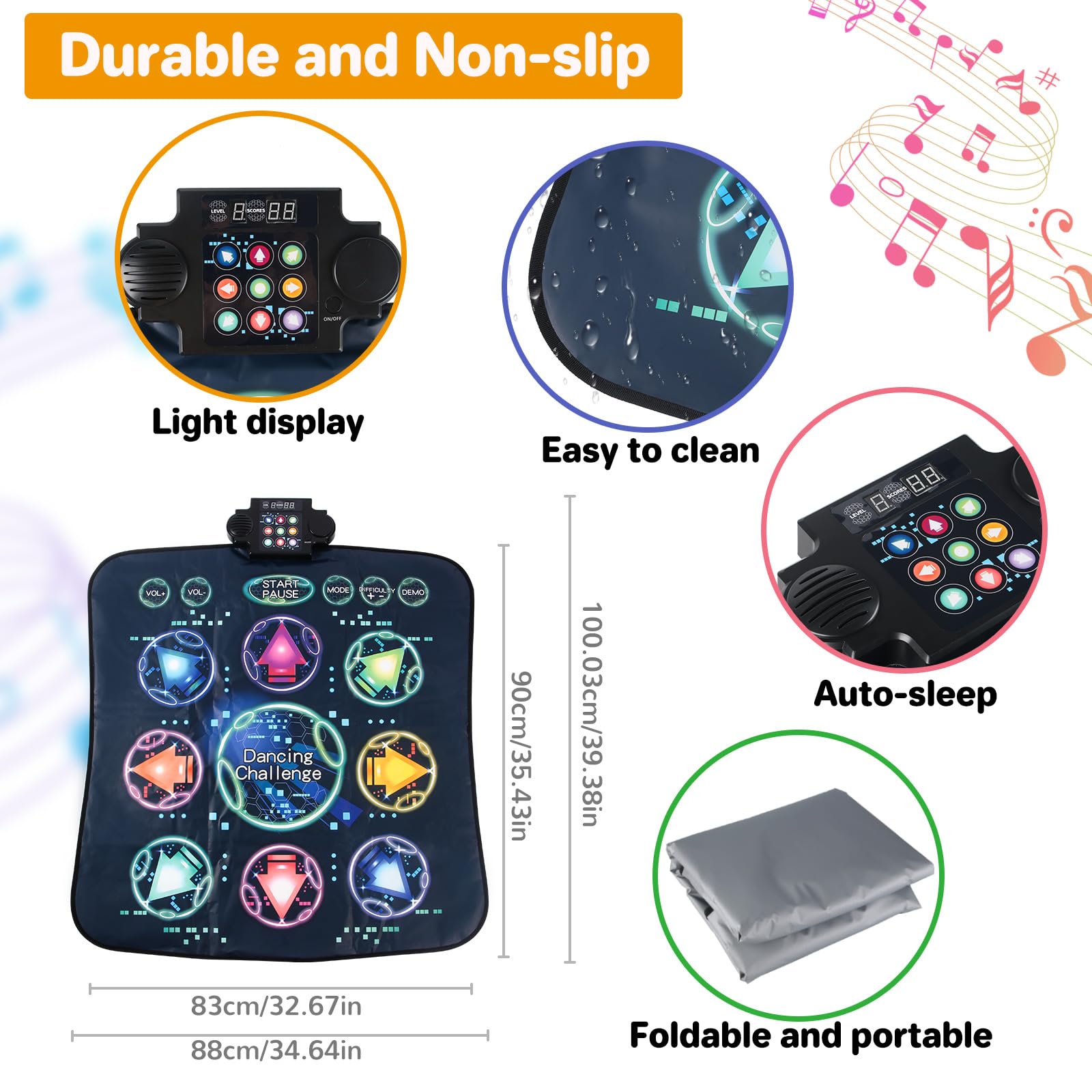 Zitranse dance mat packaging and product layout