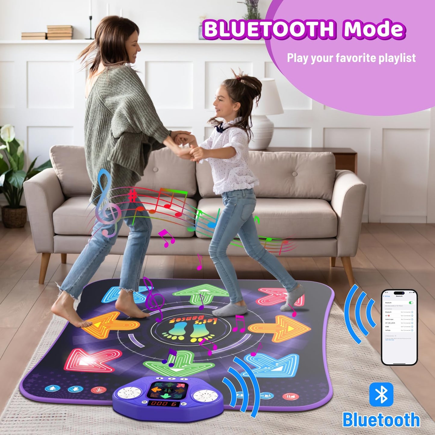 TooLion light up 8-button dance mat for boys and girls