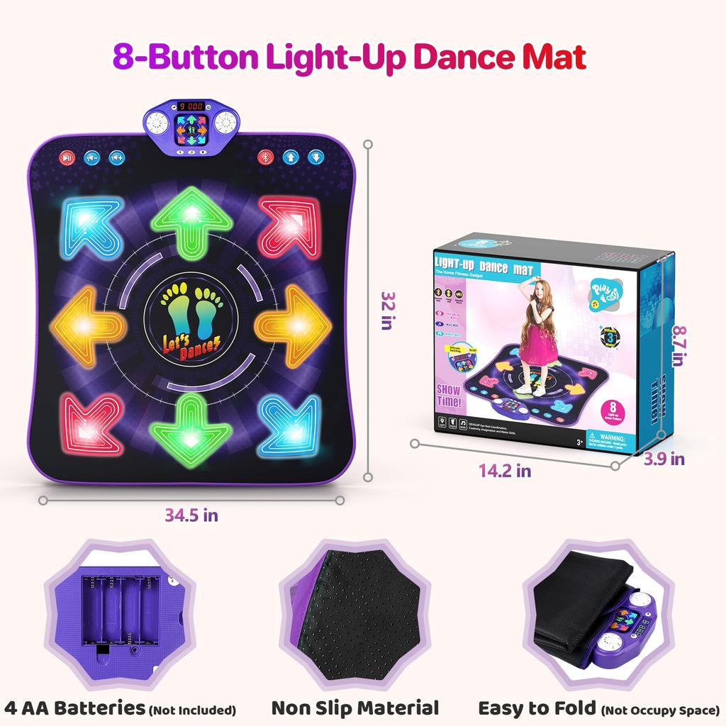 Foldable TooLion dance mat for easy home storage