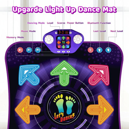 TooLion music dance game mat with LED light indicators