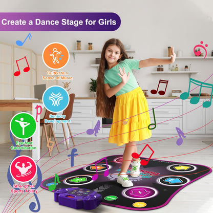 Non-slip surface details of the Flooyes dance mat