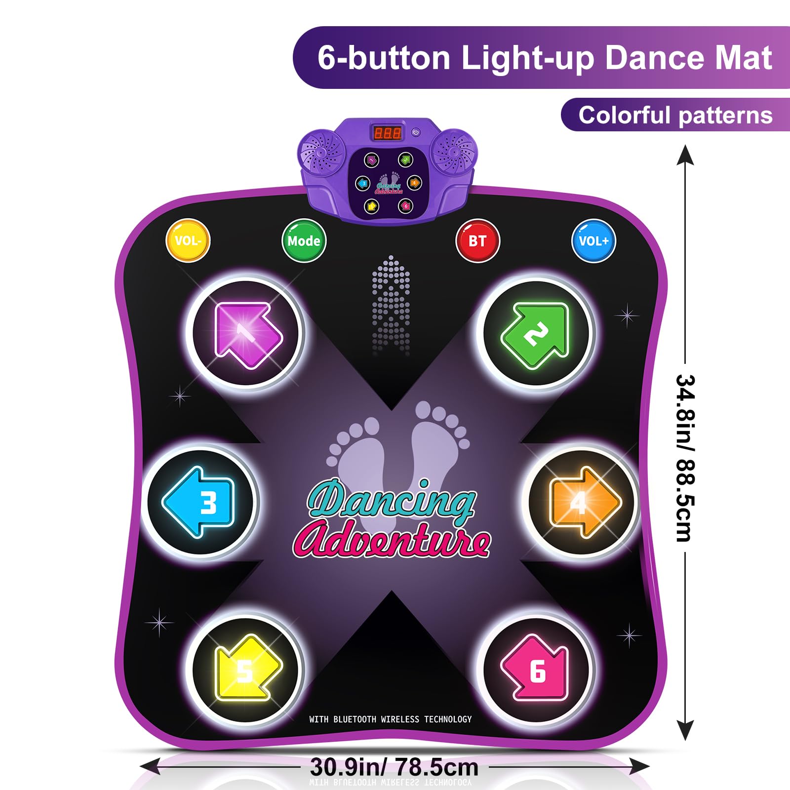 Authentic USA import Flooyes dance mat setup