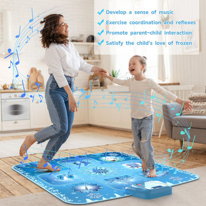 GirlsHome electronic dance mat with LED lights activated