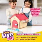 Little Live Pets interactive plush puppy toy with accessory water bowl