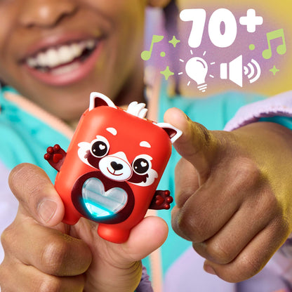 Pamanda the Red Panda digital companion displaying blue light care signals on its heart