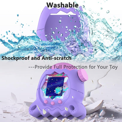 Back view of JCHPINE silicone shell for Tamagotchi Paradise interactive toy