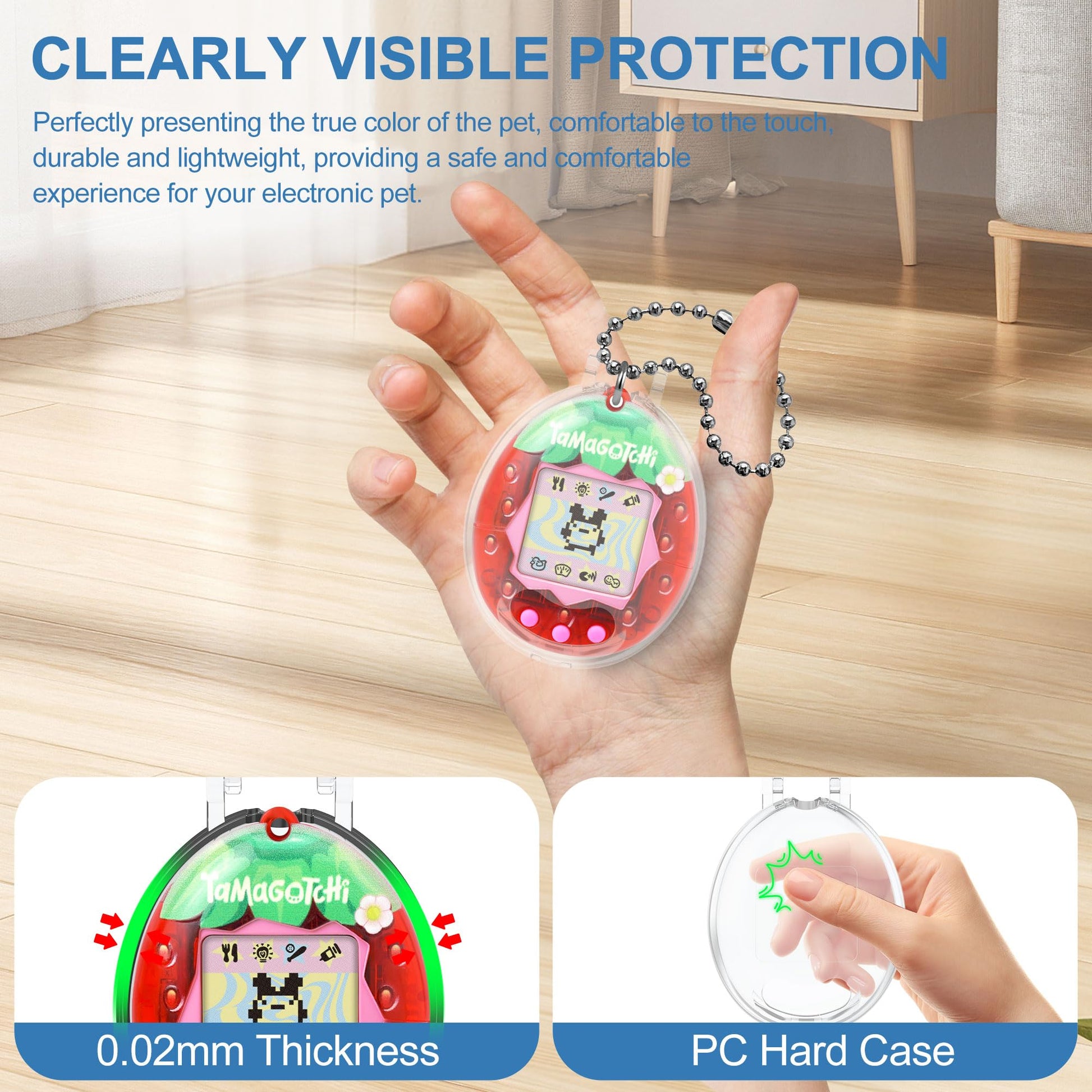 SGHLDE translucent pink variation of the hard protective shell fitted on a vintage pocket pet console