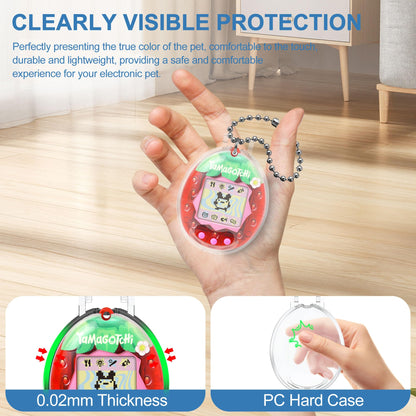 SGHLDE translucent pink variation of the hard protective shell fitted on a vintage pocket pet console