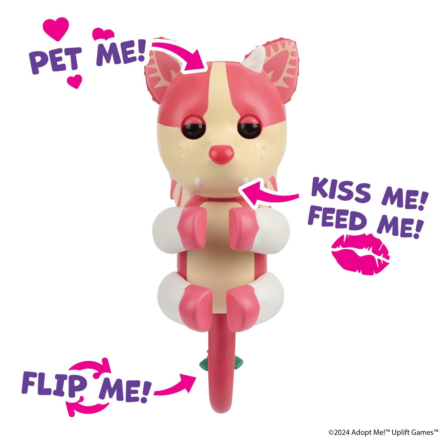 Fingerlings Adopt Me interactive dog toy character displaying miniature touch sensors