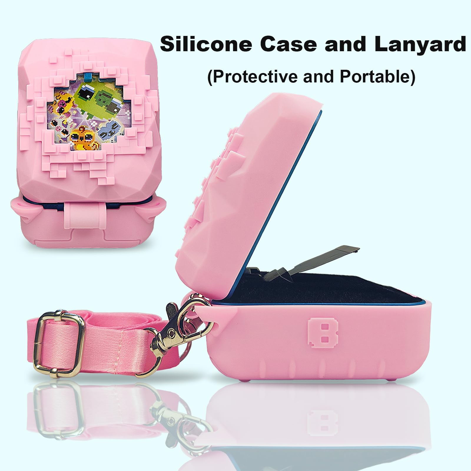 Shockproof texture detail on JCHPINE soft silicone sleeve for accidental drop protection