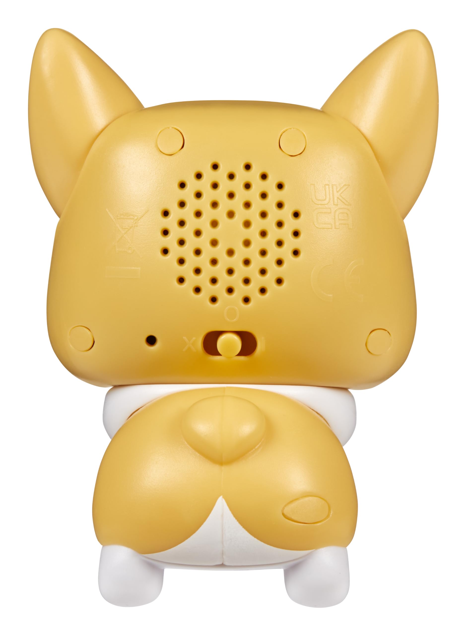 MGA Entertainment electronic pet dog battery compartment and main menu navigation buttons.