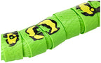 Close up view of the 31 inch giant prank snake toy showcasing moving eyes and flicking tongue