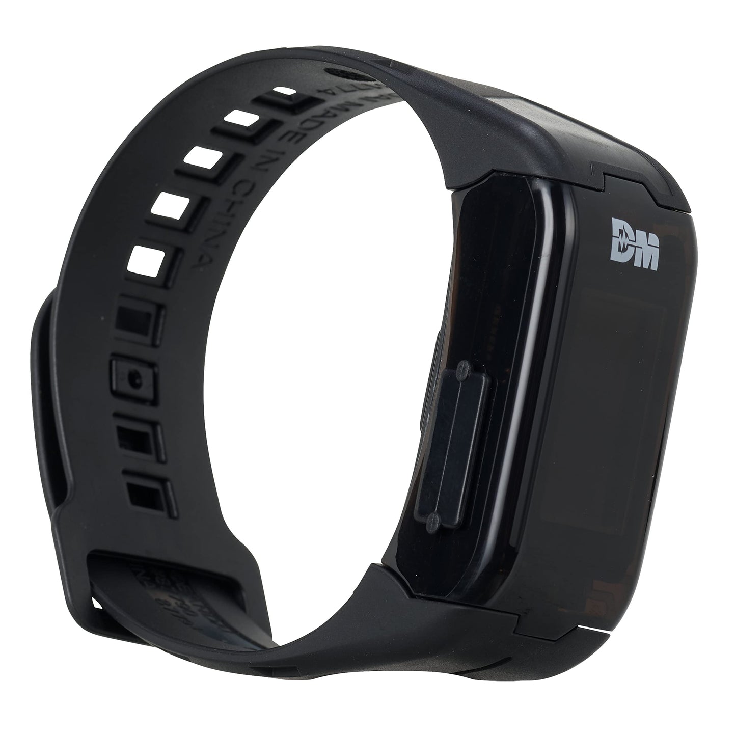 Bandai Namco black interactive fitness watch packaging contents with USB cable