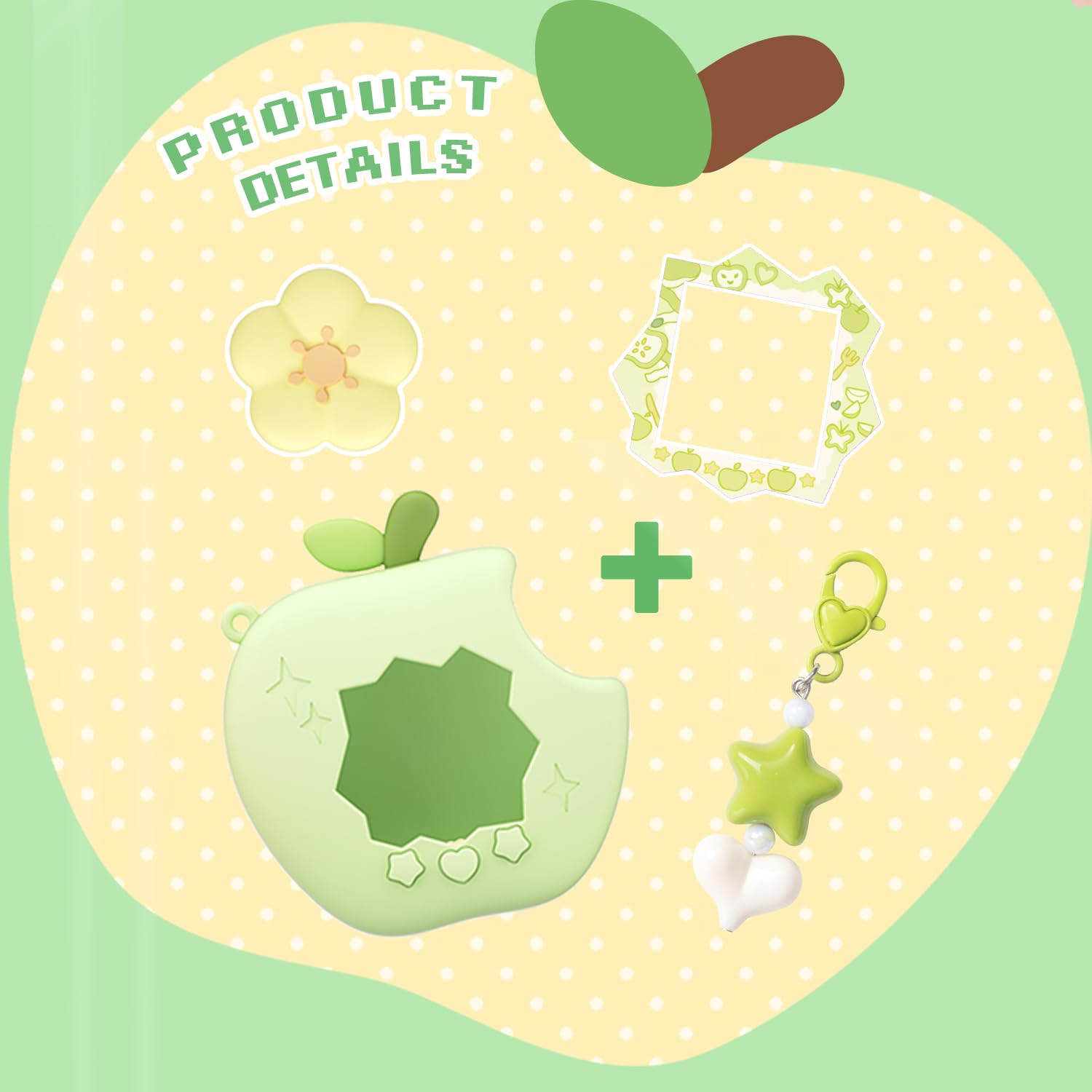 BUBBLELOGUS four in one kawaii accessory bundle displaying the holographic faceplate and flower dial cap separate from the shell